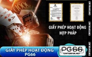 Giấy phép hoạt động PG66
