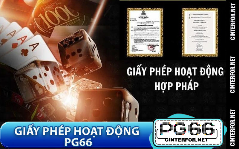 Giấy phép hoạt động PG66